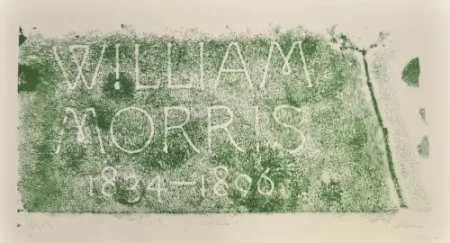 Litografía Myles - A History of Type Desing / William Morris, 1834-1896 (Kelmscott, England)