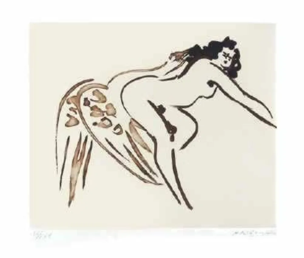 Grabado Nakian - Leda and the Swan - 7