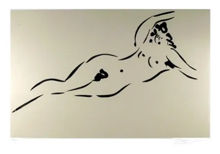 Grabado Nakian - View from Olympus: Plate II, Reclining Nymph