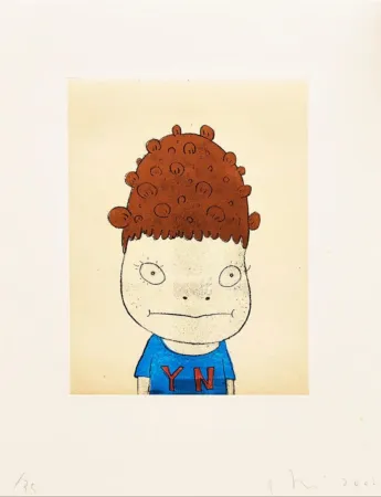 Talla En Madera Nara - Y.N. (Self-Portrait)