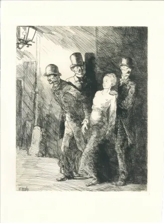 Grabado Naudin - L'arrestation