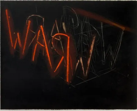 Litografía Nauman - Raw War