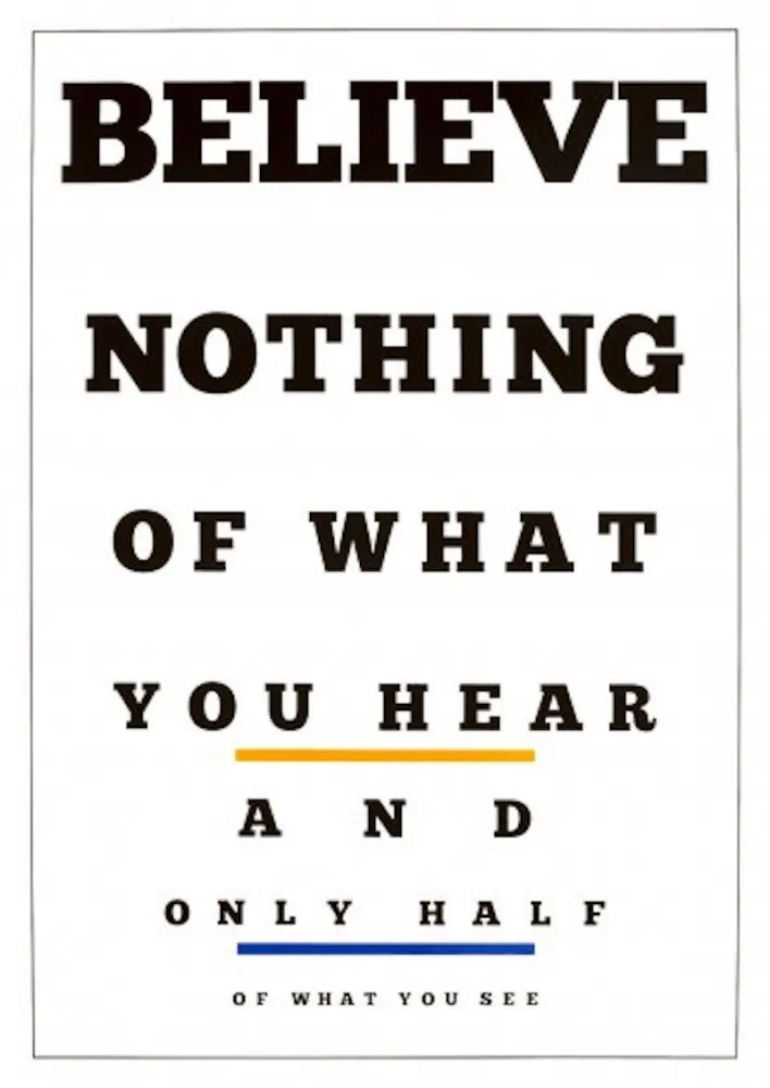 Litografía Navarro - Carta Visual (Believe)