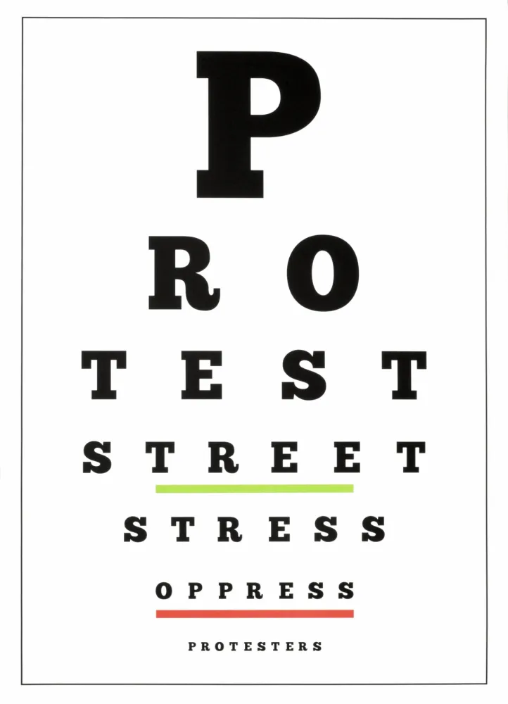 Litografía Navarro - Carta visual (Protest)