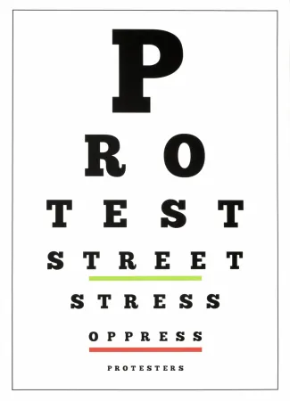 Litografía Navarro - Carta visual (Protest)