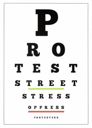 Litografía Navarro - Carta Visual (Protest)