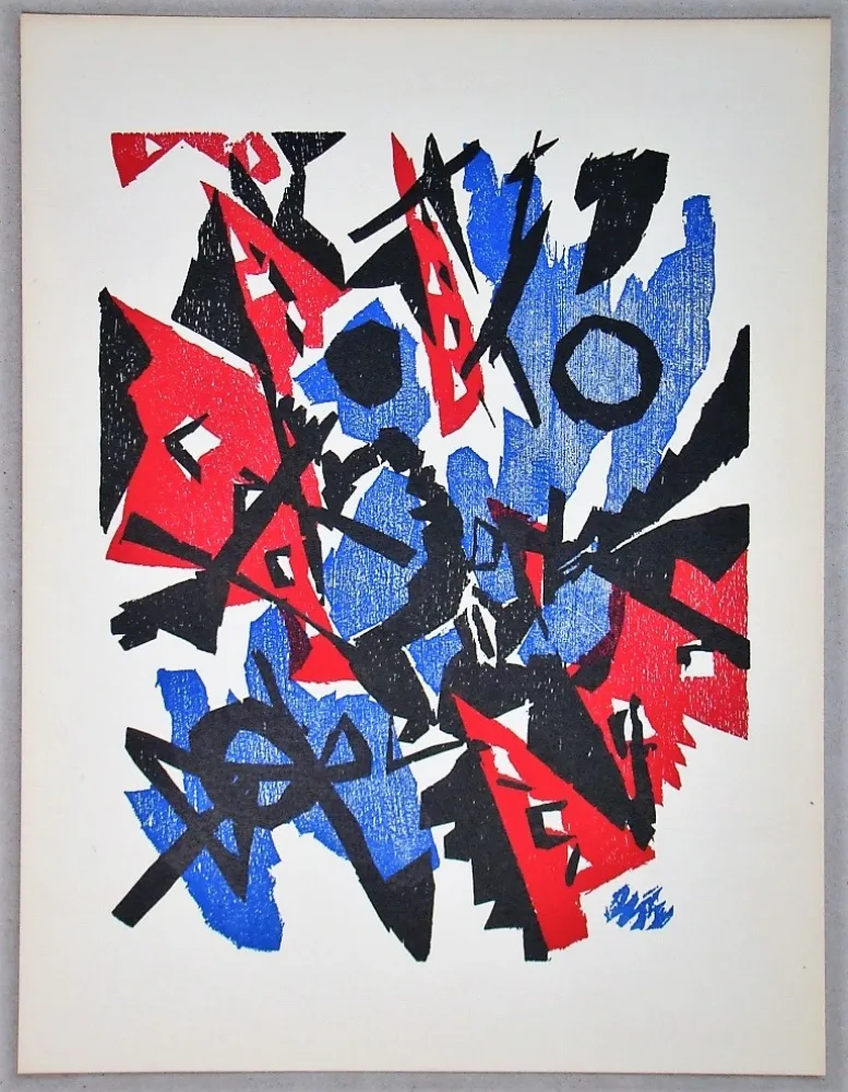 Grabado En Madera Nay - Composition - 1953