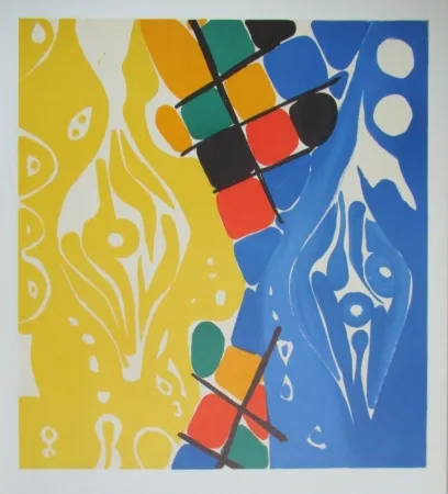 Litografía Nay - Composition 1966-1