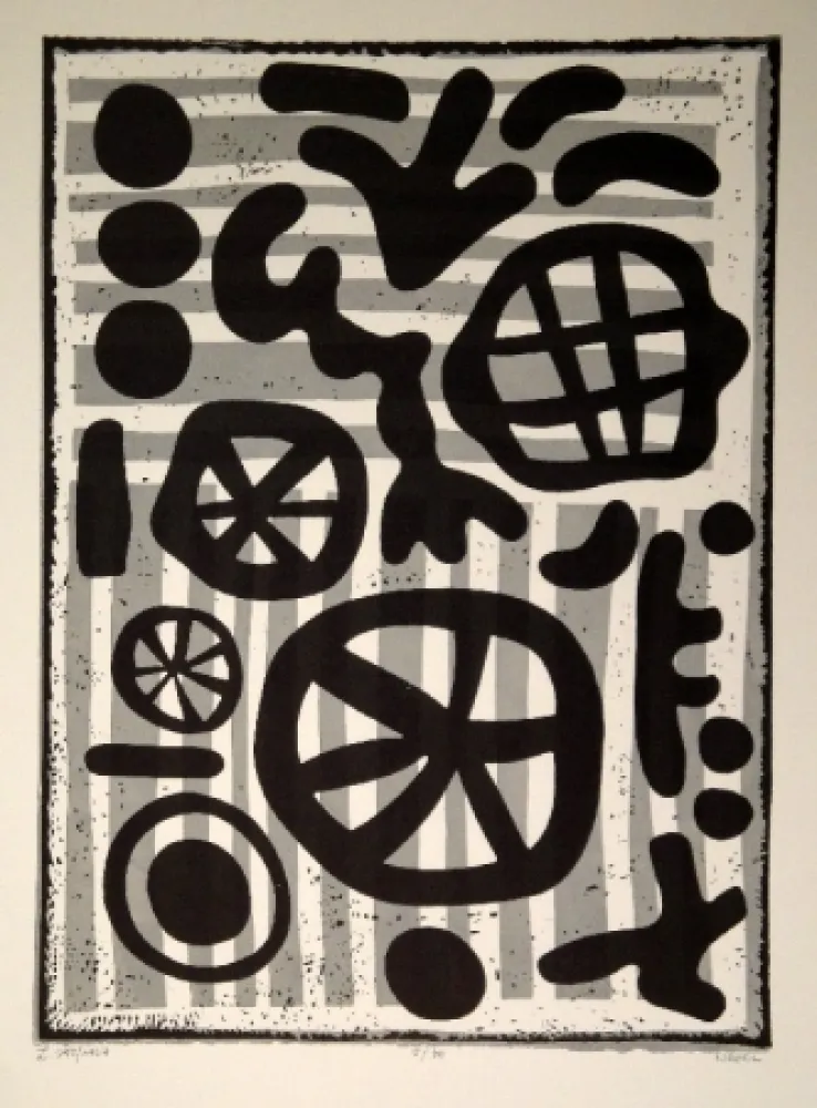 Linograbado Nebel - Werknummer 595/1964