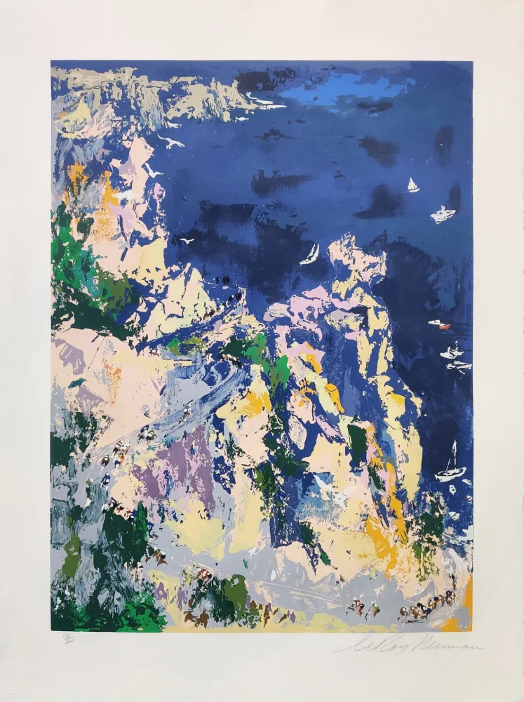 Grabado En Madera Neiman - BIKES AND BOATS