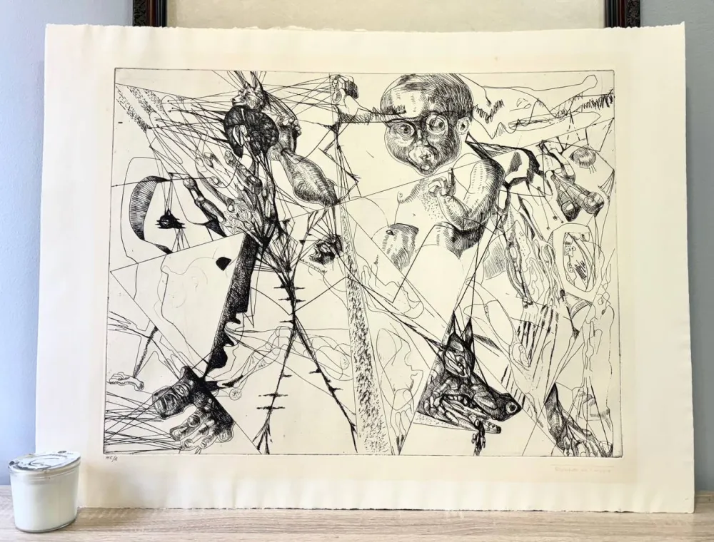 Grabado Neizvestny - To Ivan Petrovich Pavlov, Dedicated (Hommage aux Prix Nobel)