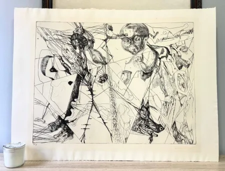 Grabado Neizvestny - To Ivan Petrovich Pavlov, Dedicated (Hommage aux Prix Nobel)