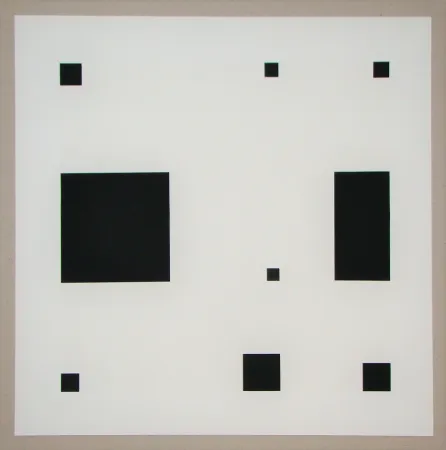 Serigrafía Nemours - Noir demi rose II