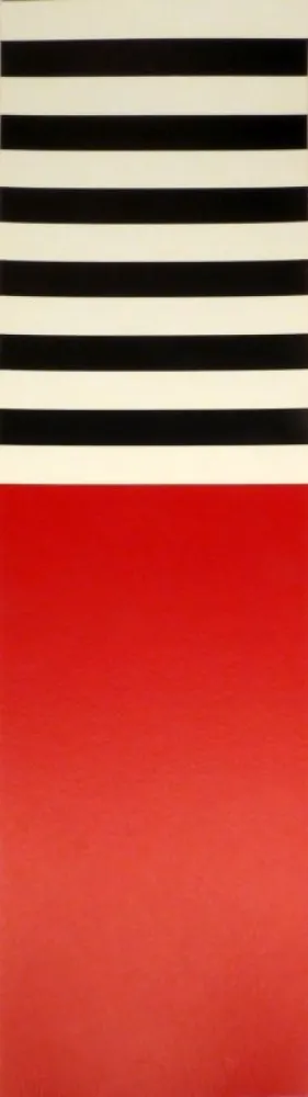 Serigrafía Nemours - Rot – weiss – schwarz