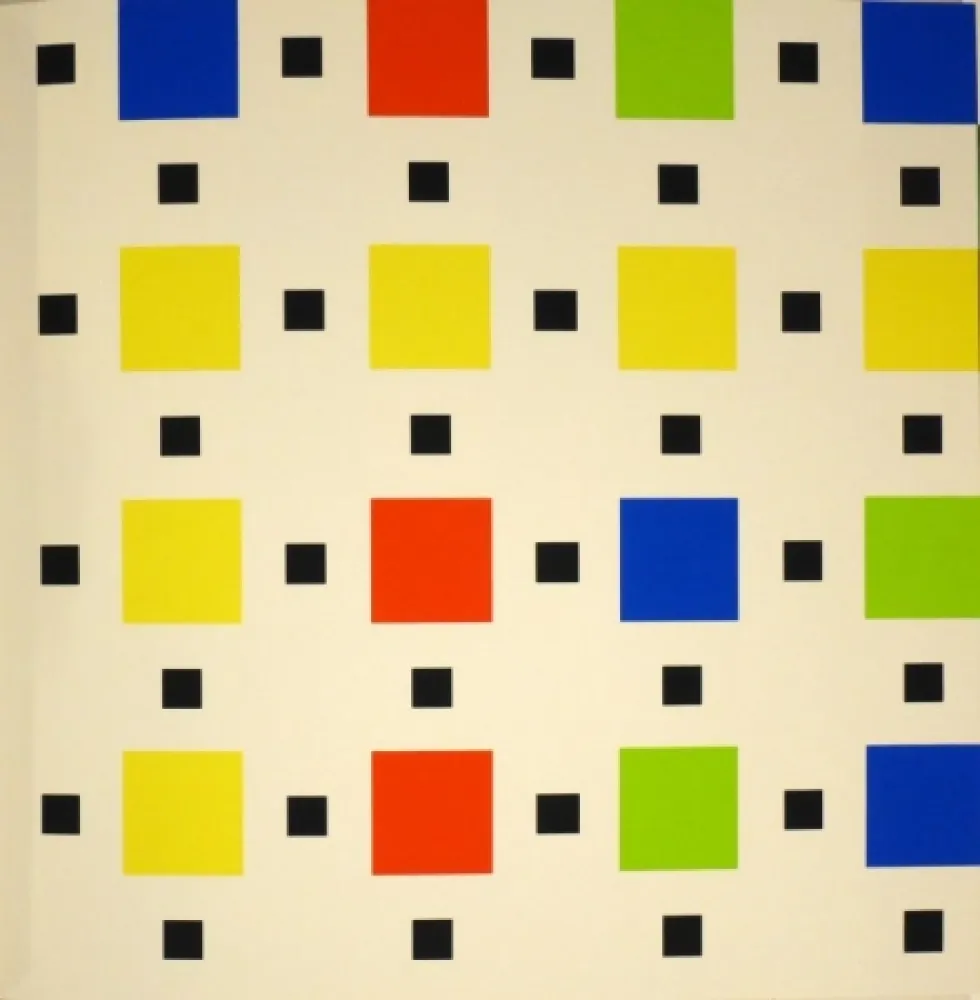 Serigrafía Nemours - Trente-huit peintures à la gouache ou au vinyle