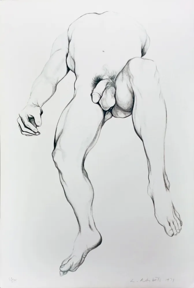 Litografía Nesbitt - NUDE MALE 6