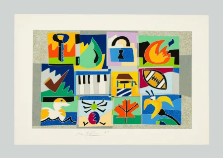 Serigrafía Nespolo - Composizione A