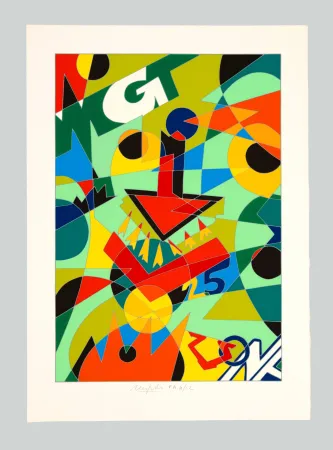 Serigrafía Nespolo - Freccia rossa