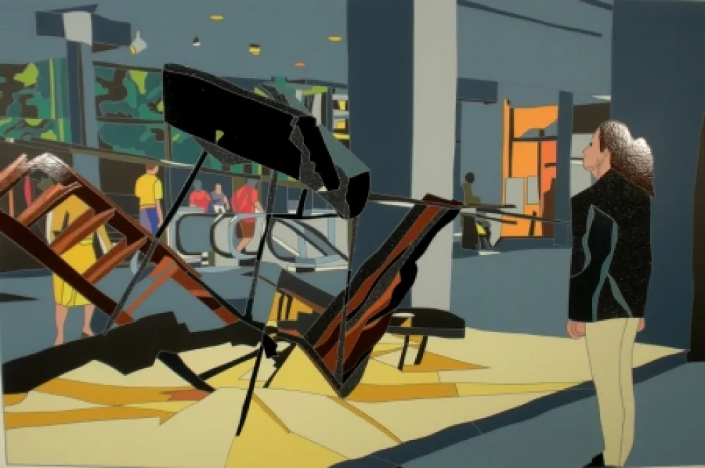 Serigrafía Nespolo - Giusy e De Suvero