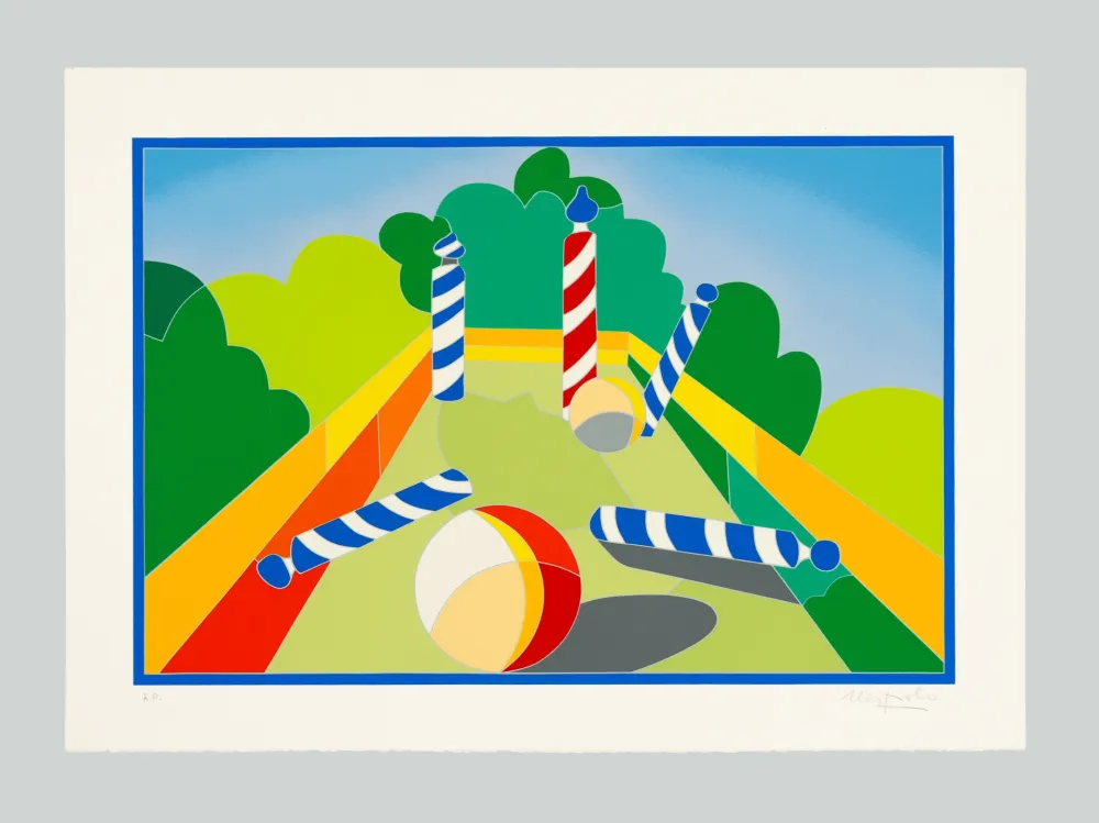 Serigrafía Nespolo - Paesaggio