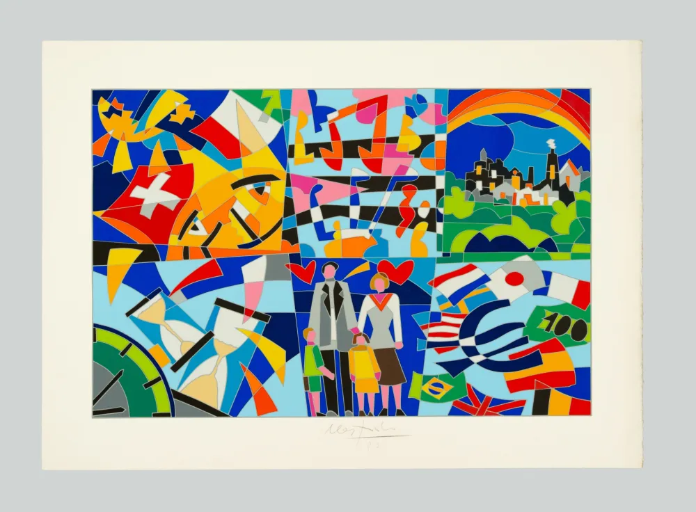 Serigrafía Nespolo - Senza titolo