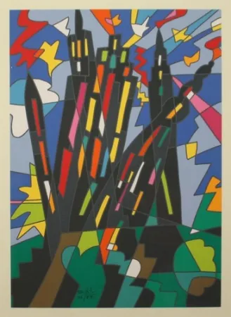 Litografía Nespolo - SENZA TITOLO