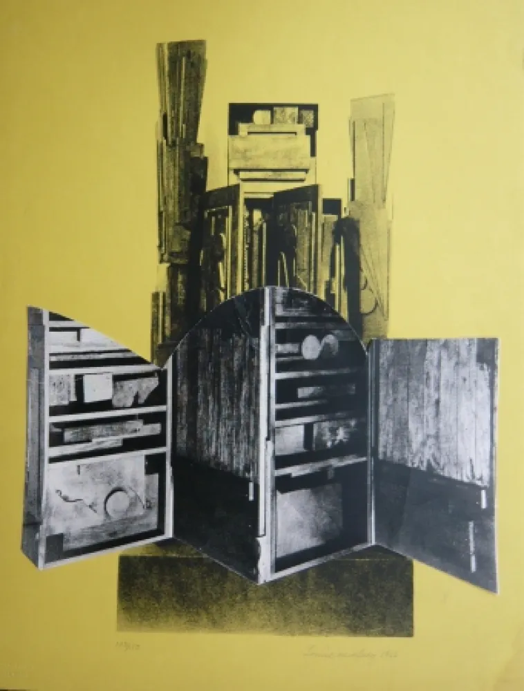 Serigrafía Nevelson - Sans titre