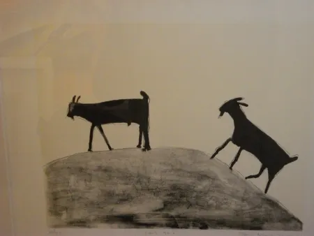 Litografía Nhlengethwa - Lets Go I