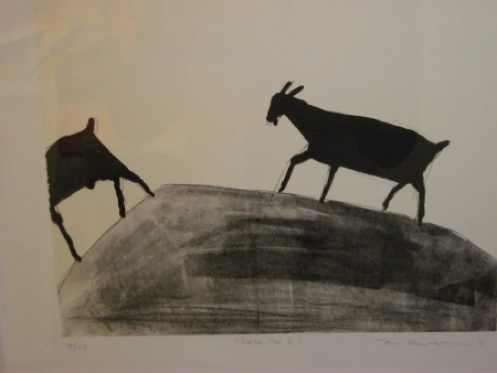 Litografía Nhlengethwa - Lets Go II