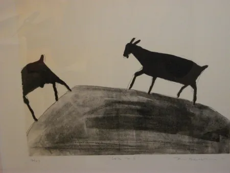 Litografía Nhlengethwa - Lets Go II