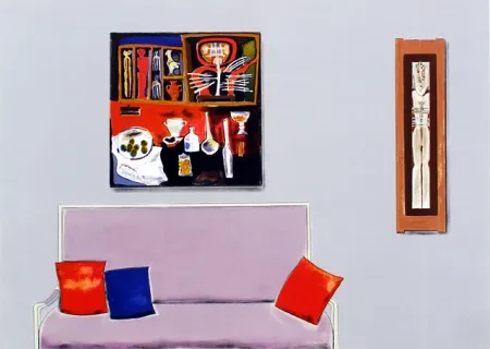 Litografía Nhlengethwa - Tribute ti Cecil Skotnes