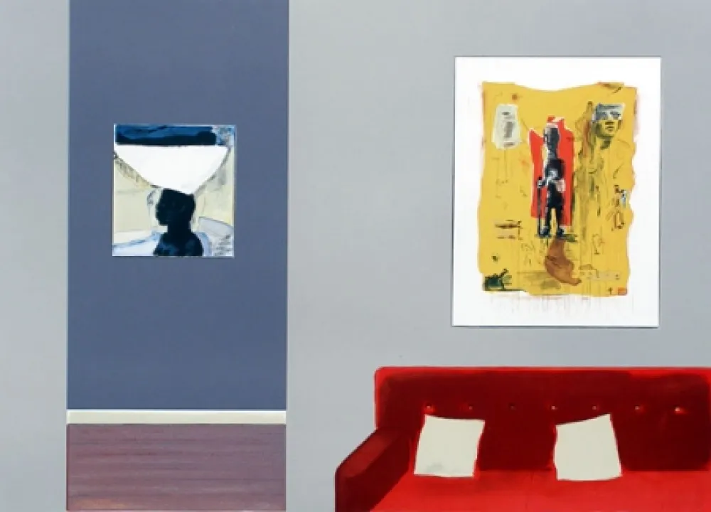 Litografía Nhlengethwa - Tribute to Deborah Bell