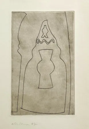 Aguafuerte Nicholson - Curled Turkish form