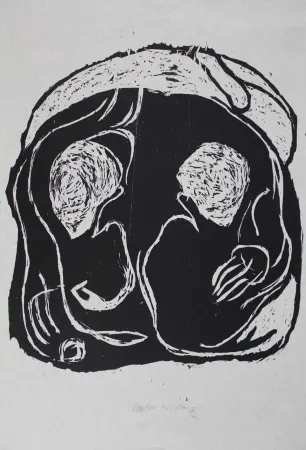 Grabado En Madera Nicolai - Im Inneren frisst das Helle das Dunkle II