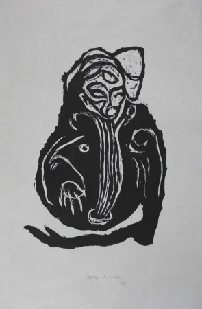 Grabado En Madera Nicolai - Im Inneren frisst das Helle das Dunkle III