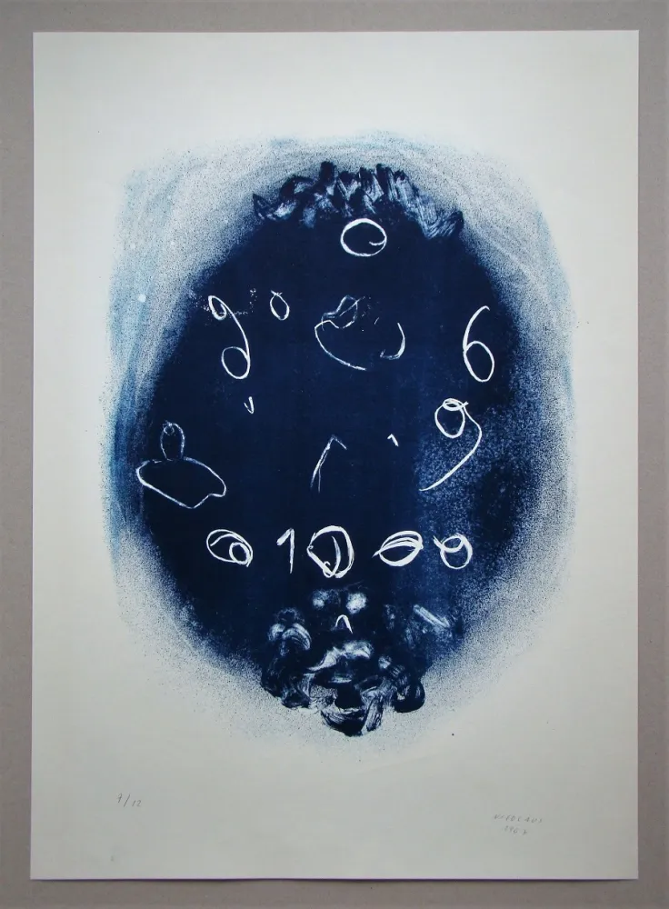 Serigrafía Nicolaus - Zahlenbild - Ohne Titel