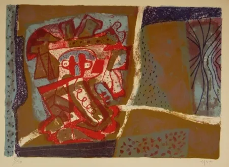 Litografía Nieto - Tête rouge