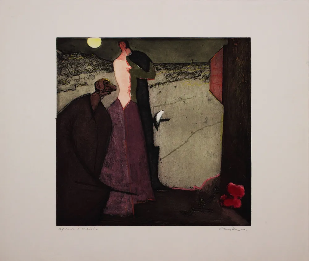 Aguafuerte Y Aguatinta Nieuwenhuys - Cyrano declare son amour