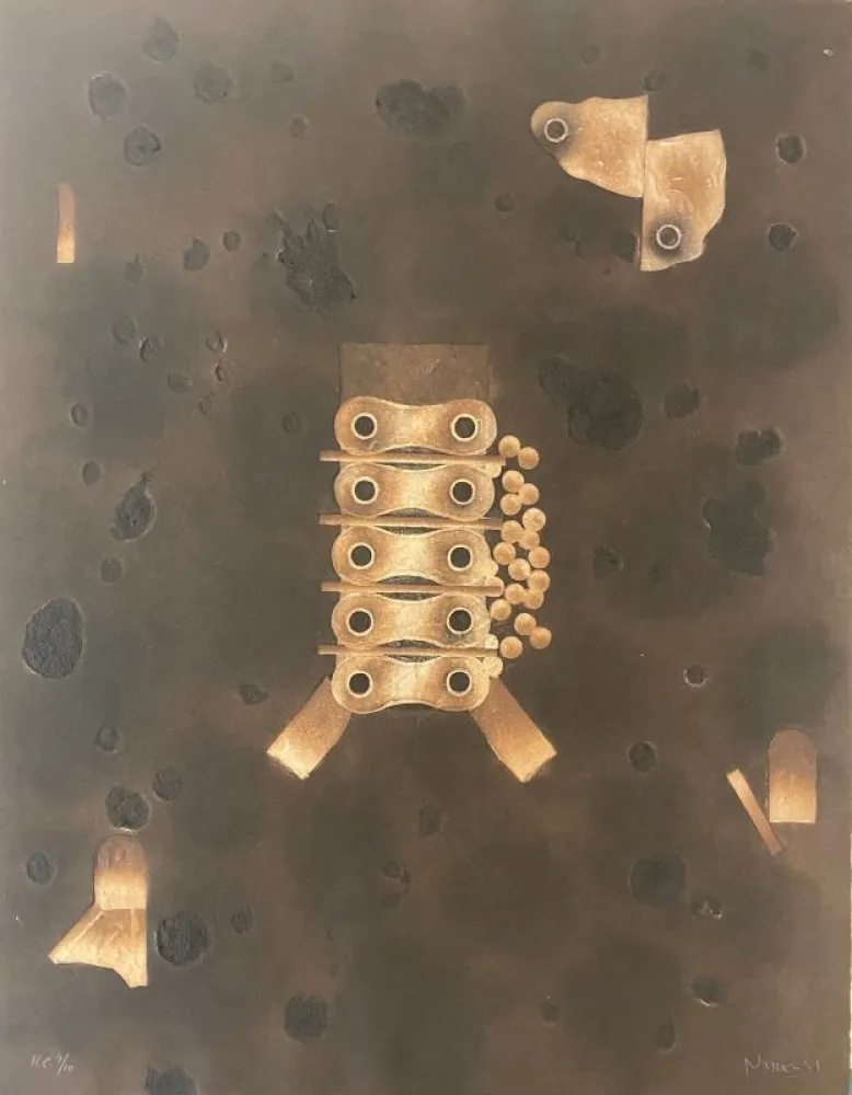 Grabado Nissen - Mariposa Obsidiana