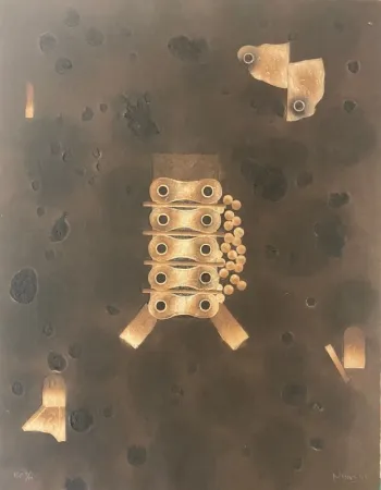 Grabado Nissen - Mariposa Obsidiana