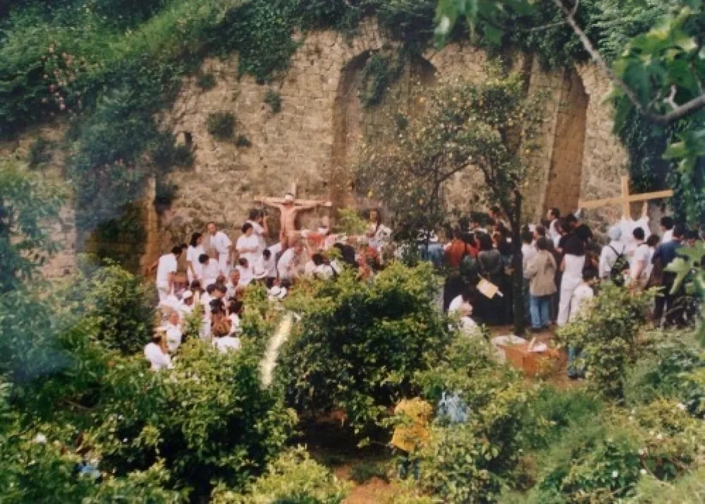 Fotografía Nitsch - Azione N. 96 – Giardini S. Martino A Napoli