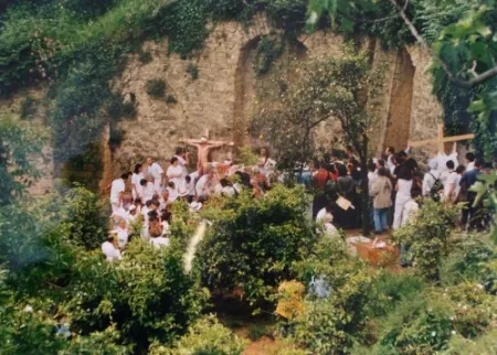 Fotografía Nitsch - Azione N. 96 – Giardini S. Martino A Napoli