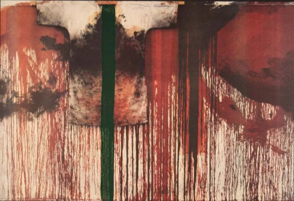 Litografía Nitsch - SENZA TITOLO