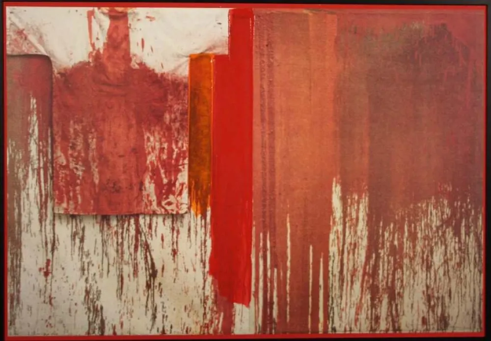 Litografía Nitsch - SENZA TITOLO