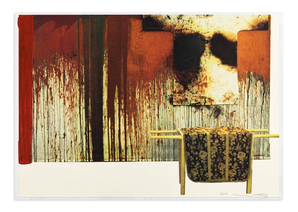 Múltiple Nitsch - Übermalte Bild-Lithographien