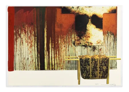 Múltiple Nitsch - Übermalte Bild-Lithographien