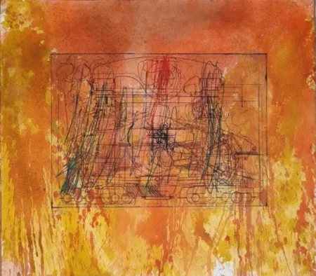 Litografía Nitsch - Untitled