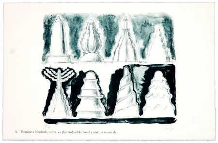 Litografía Nørgaard - A. Fontaine à Meschede, cuivre, au plus profond du bois il y avait un monticule