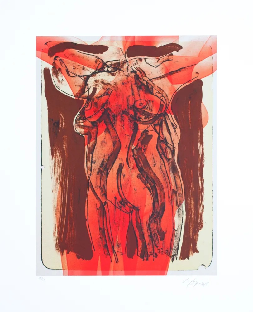 Litografía Nørgaard - La femme I