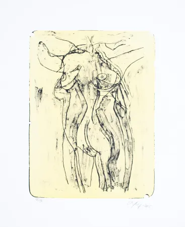 Litografía Nørgaard - La femme I